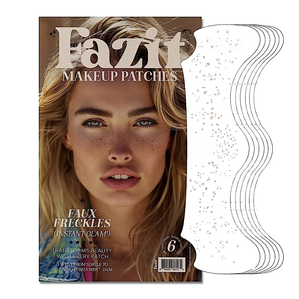 Fazit Makeup Patches Faux Freckles Instant Glam Makeup Patches - 6 Patches
